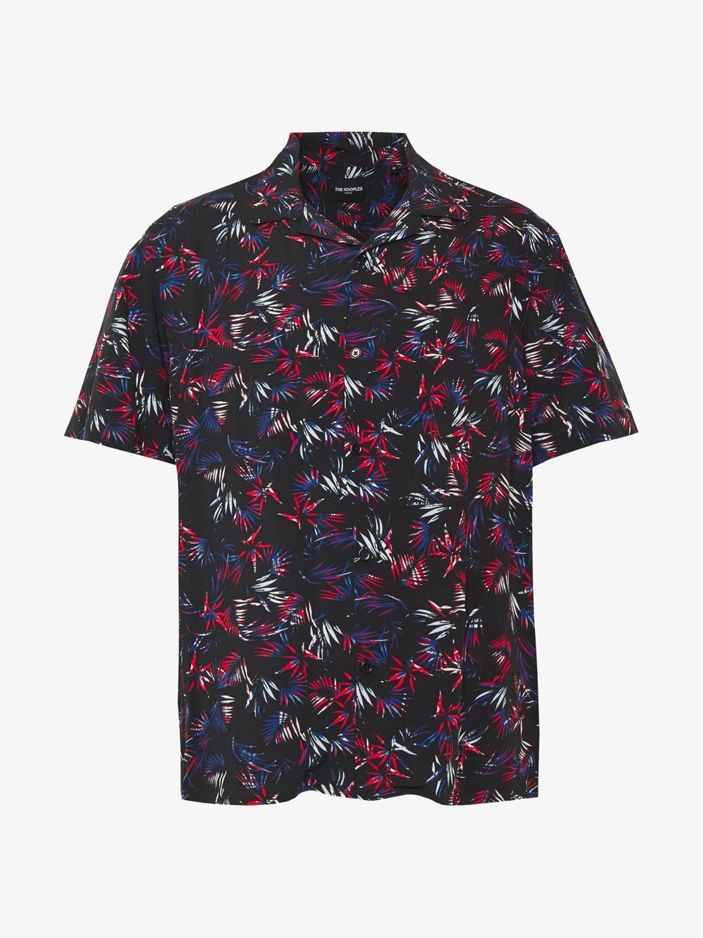 Kooples Short-Sleeve Floral Print Shirt Size S Like New